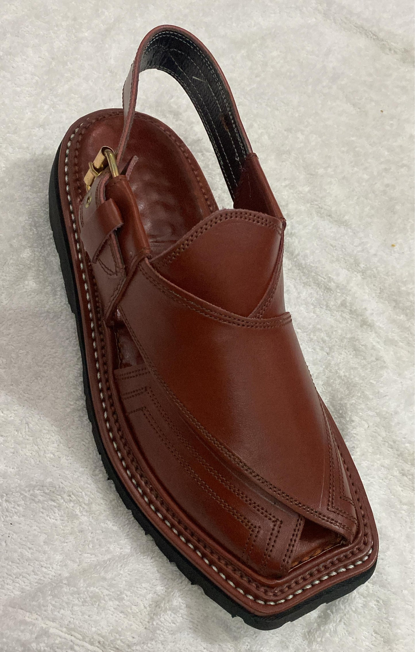 PESHAWARI MEDICATED CHAPPAL MASTER BROWN